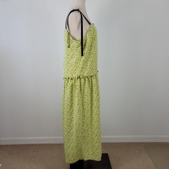 TOPSHOP dropped waist midi dress Sz 6 - Picture 5 of 10